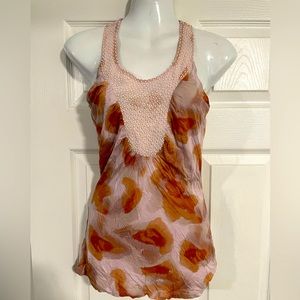 RW&Co printed and embellished tank top size S